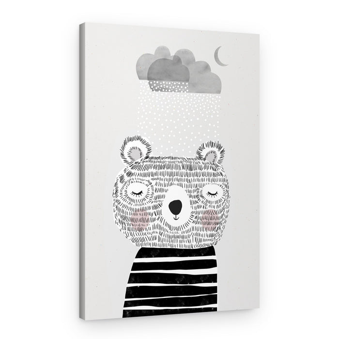 Dreamy Bear Clouds – Canvas Print