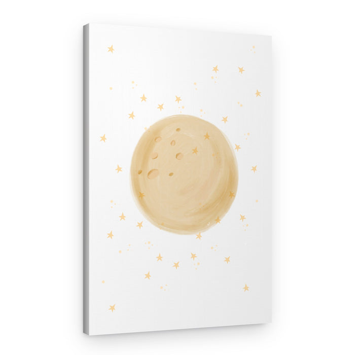 Dreamy Golden Moon – Canvas Print