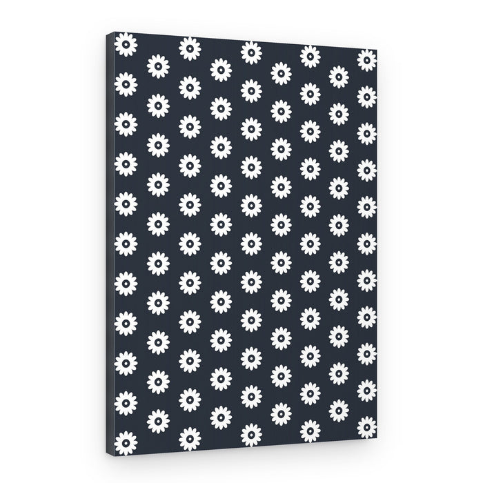 Minimalist Flower Pattern – Canvas Print