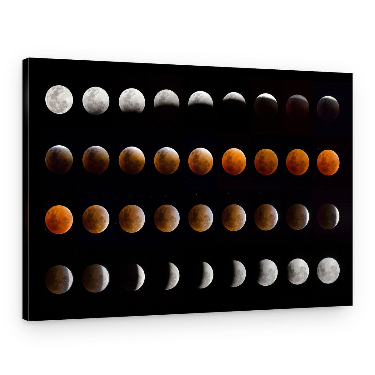 Blood Moon Phases – Canvas Print