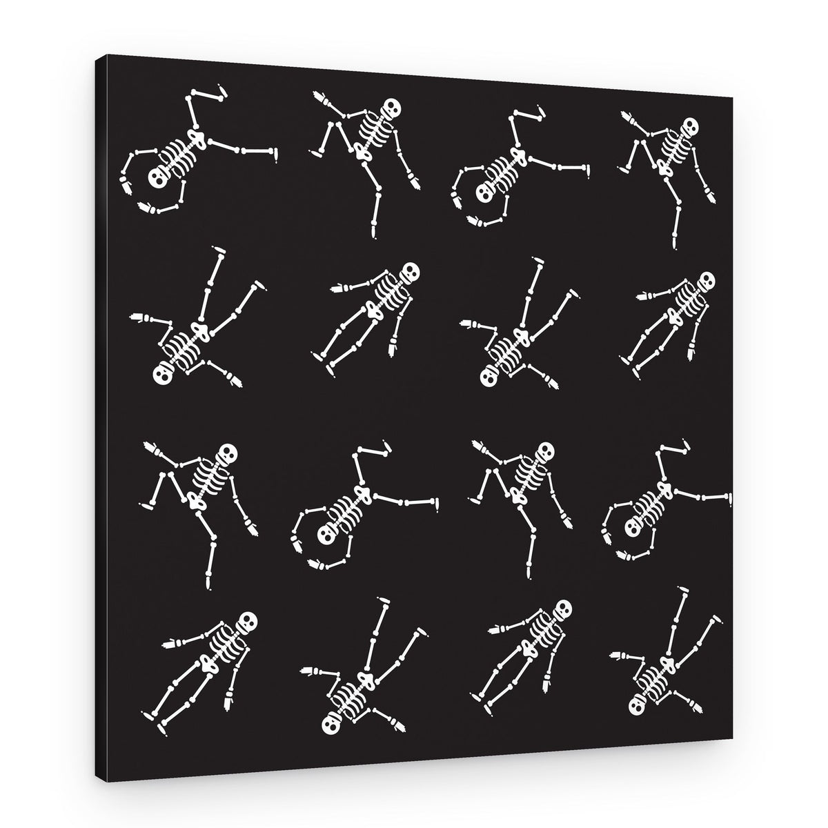 Playful Skeleton Dance – Canvas Print