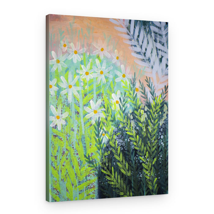 Vibrant Daisy Garden – Canvas Print