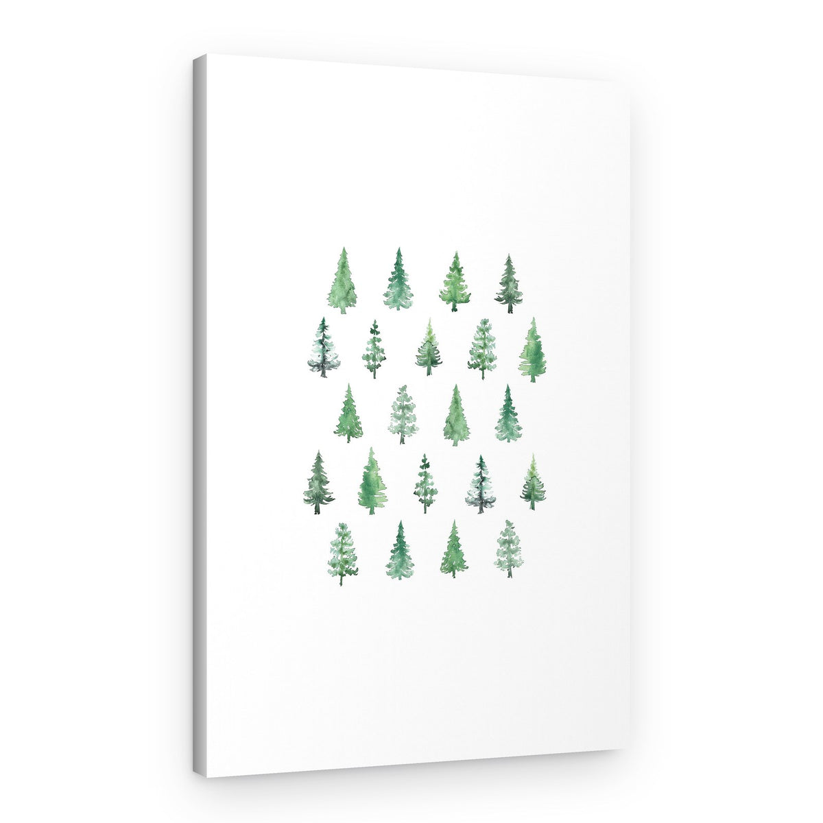 Evergreen Watercolor Collection – Canvas Print