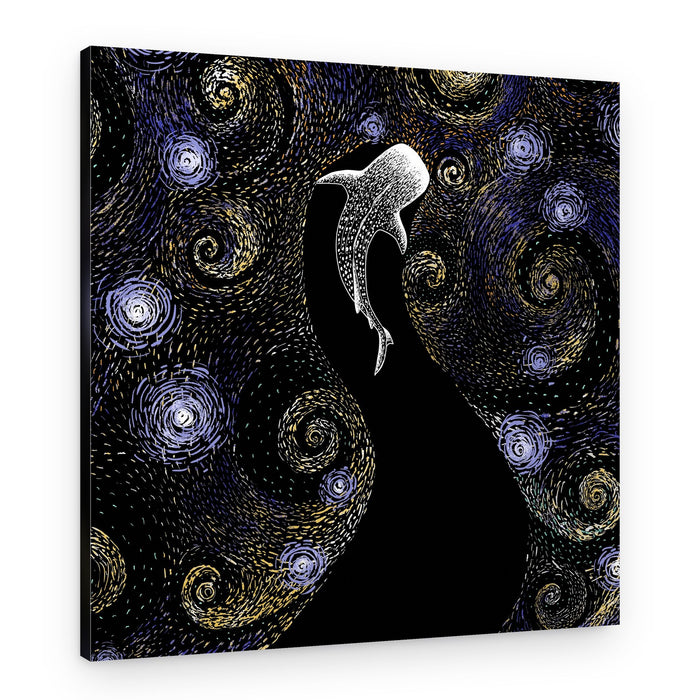 Cosmic Whale Shark – Canvas Print