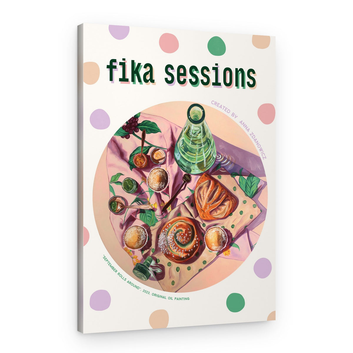 Fika Pastries Coffee Break – Canvas Print
