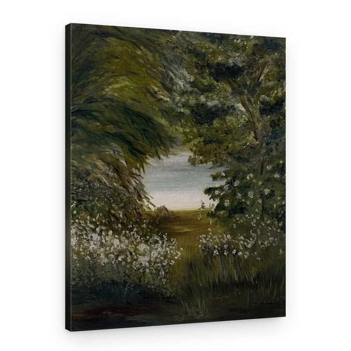 Serene Path to Lake – Canvas Print
