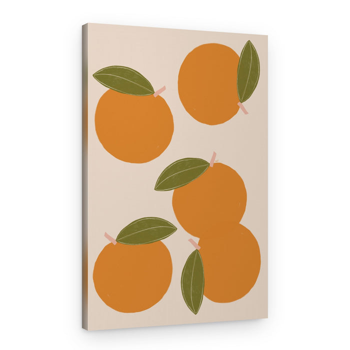 Warm Citrus Fruits – Canvas Print