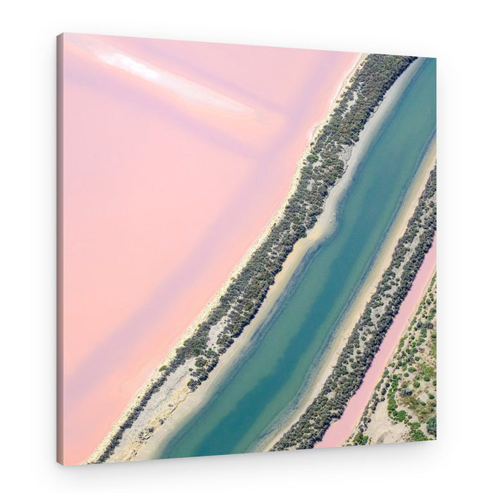 Pink Lake Canal – Canvas Print