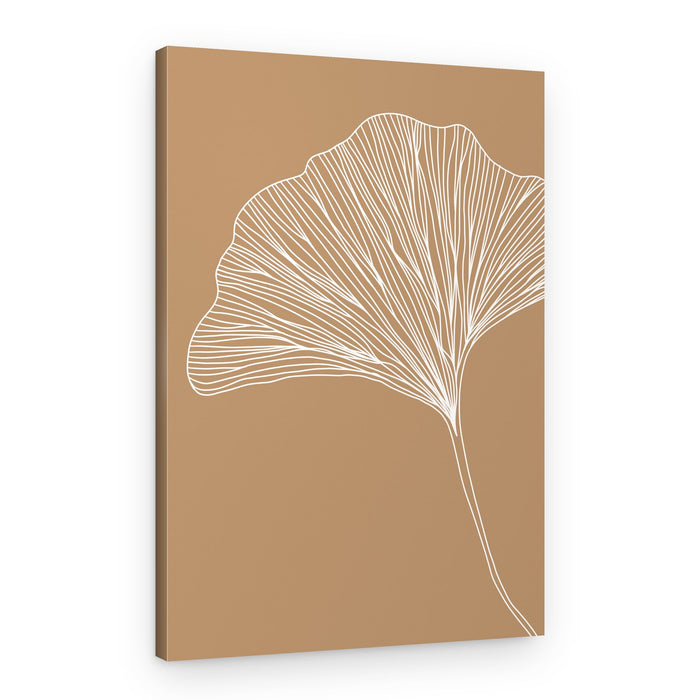 Elegant Ginkgo Leaf – Canvas Print
