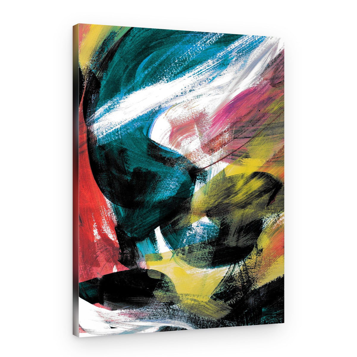 Bold Brushstroke Fusion – Canvas Print
