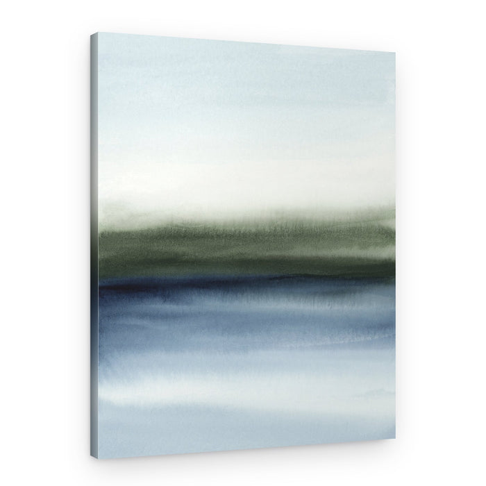 Misty Blue Green Horizon – Canvas Print