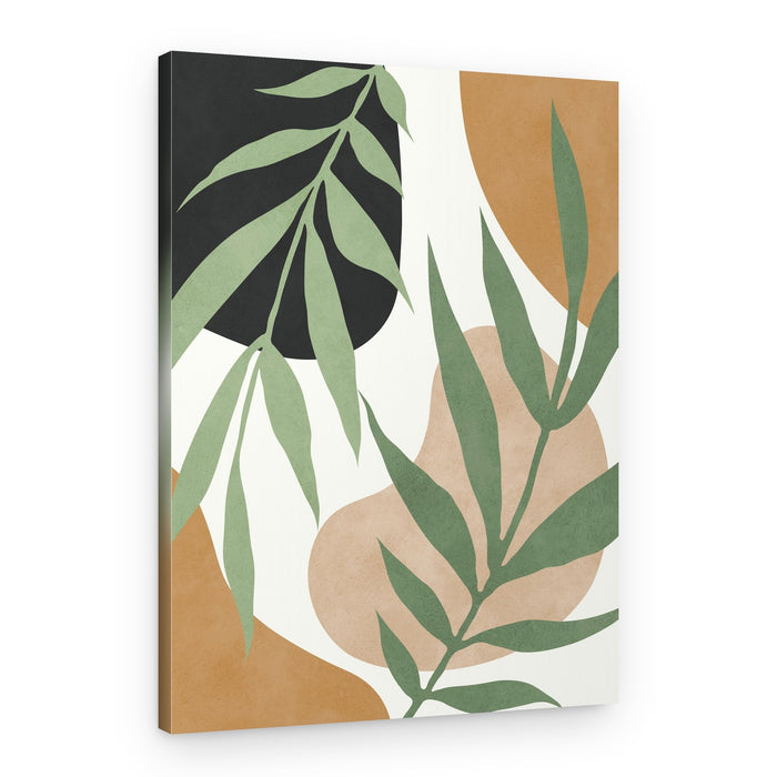 Earthy Organic Leaves – Canvas Print