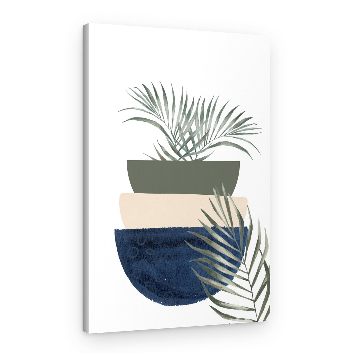 Stacked Botanical Forms – Canvas Print