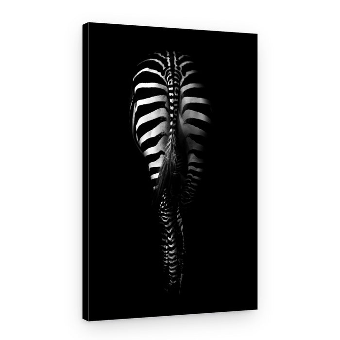 Dark Zebra Stripes – Canvas Print