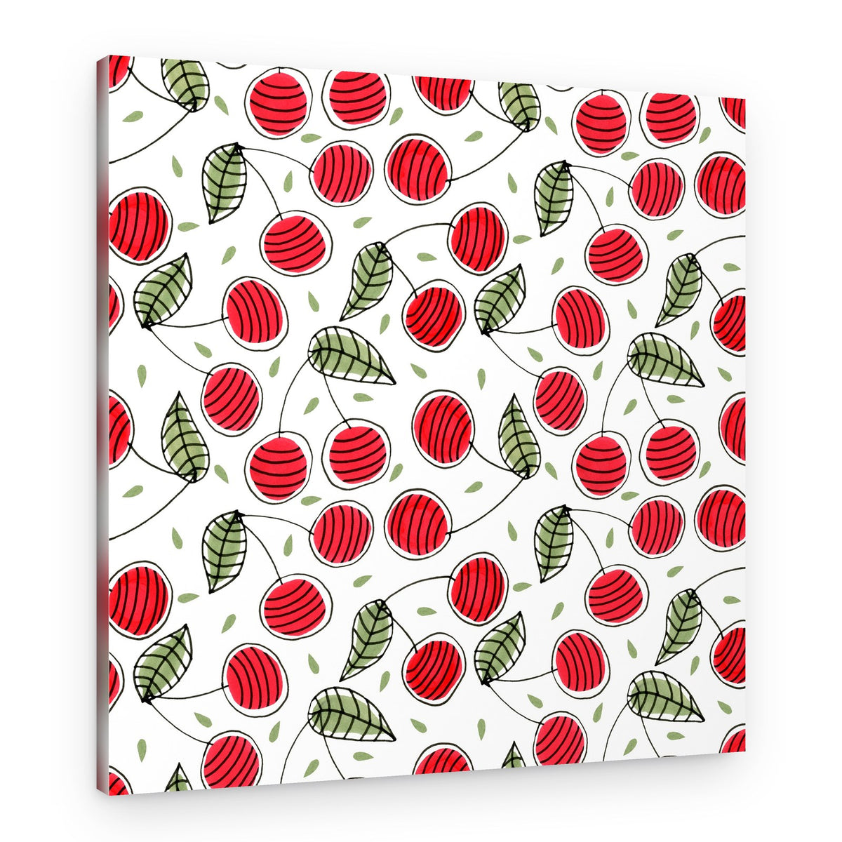 Sweet Cherry Pattern – Canvas Print