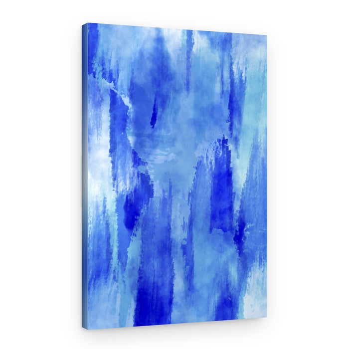 Deep Blue Flow – Canvas Print