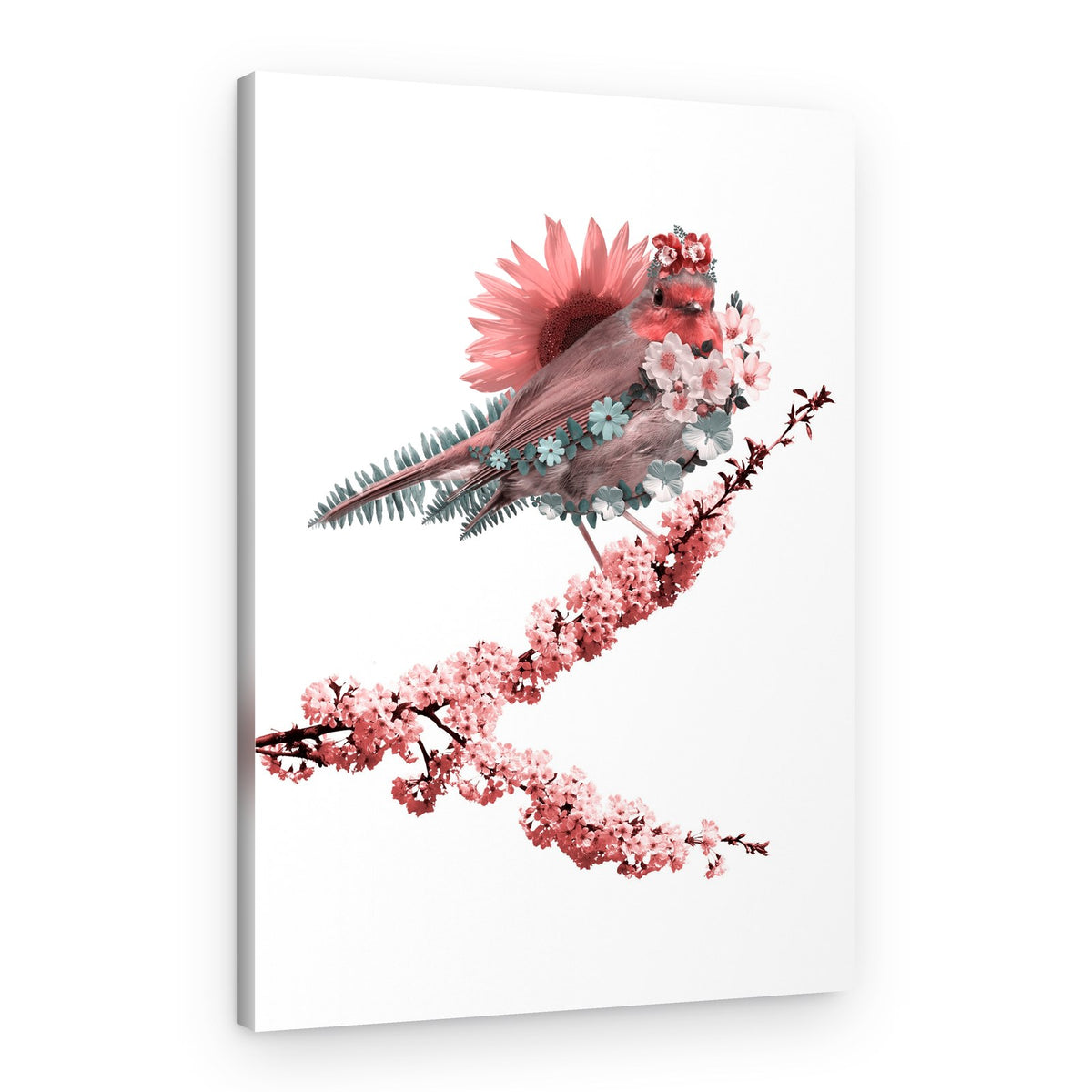 Whimsical Spring Robin – Canvas Print
