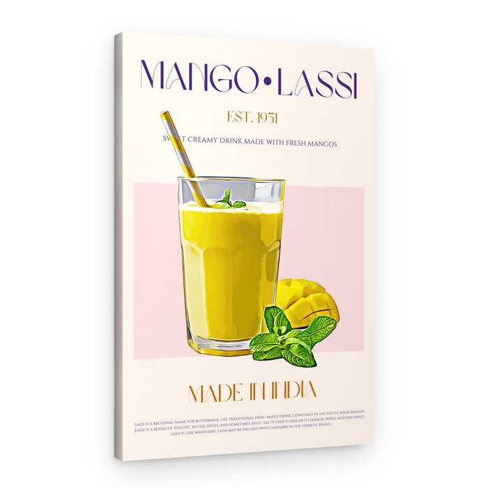 Refreshing Mango Lassi – Canvas Print