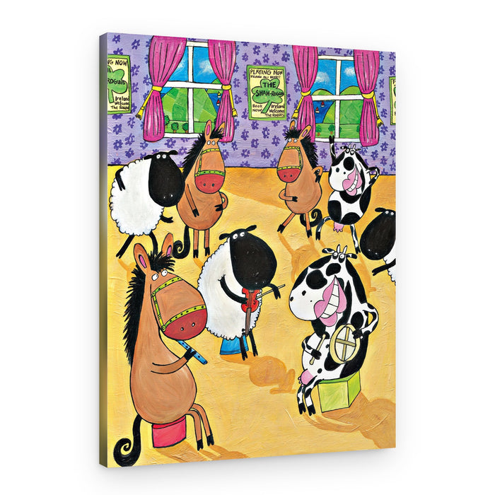 Happy Animal Band – Canvas Print