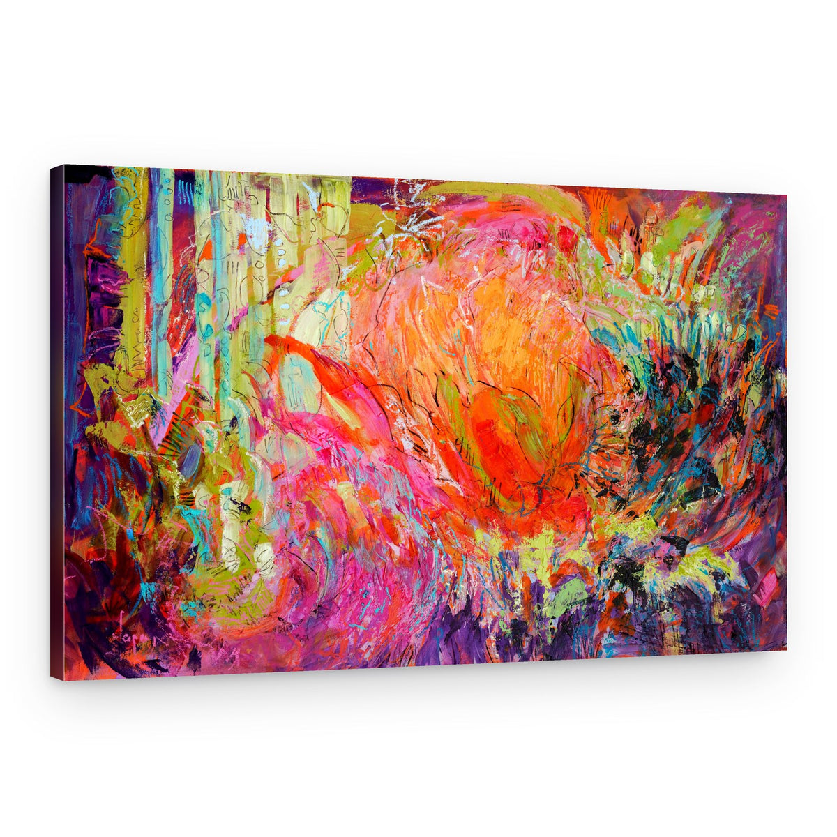 Vivid Petal Whispers – Canvas Print