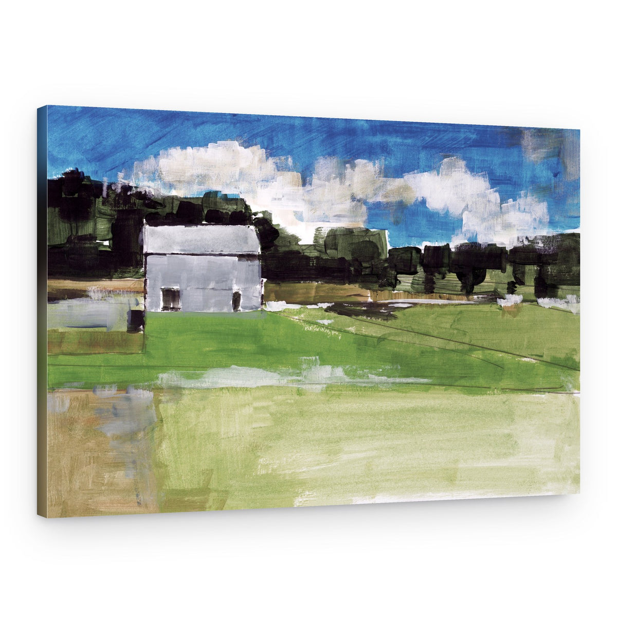 Rustic Barn Landscape – Canvas Print
