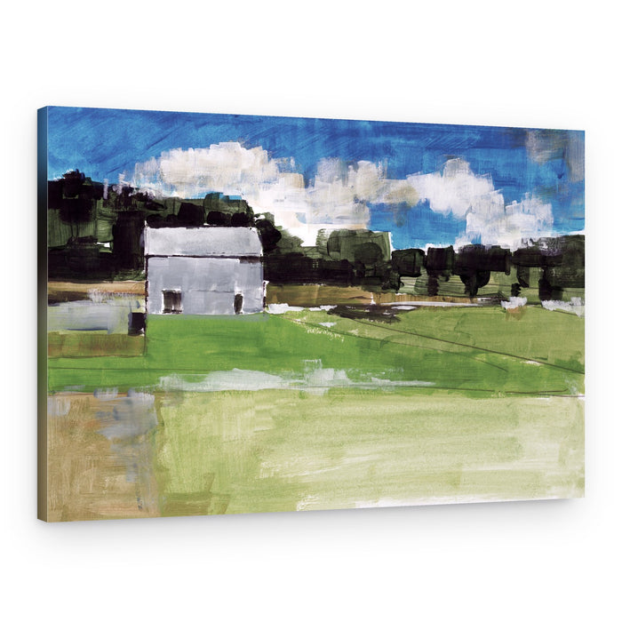 Rustic Barn Landscape – Canvas Print