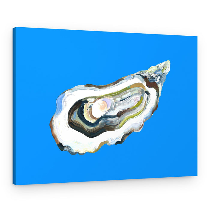 Blue Oyster Abstract – Canvas Print