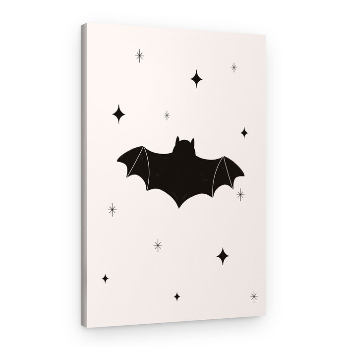Spooky Bat Stars – Canvas Print
