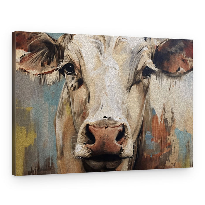 Gentle Cow Gaze – Canvas Print