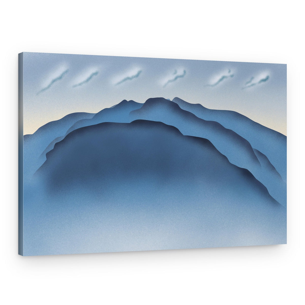Misty Blue Mountains – Canvas Print