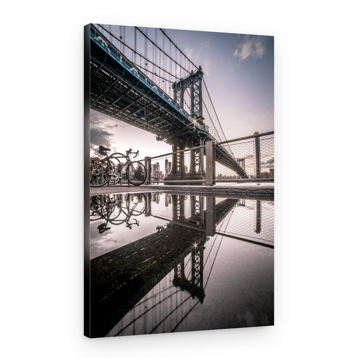Manhattan Bridge Reflection – Canvas Print