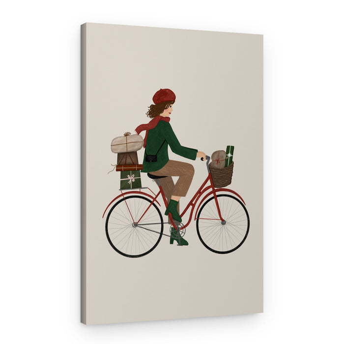 Holiday Bike Ride – Canvas Print