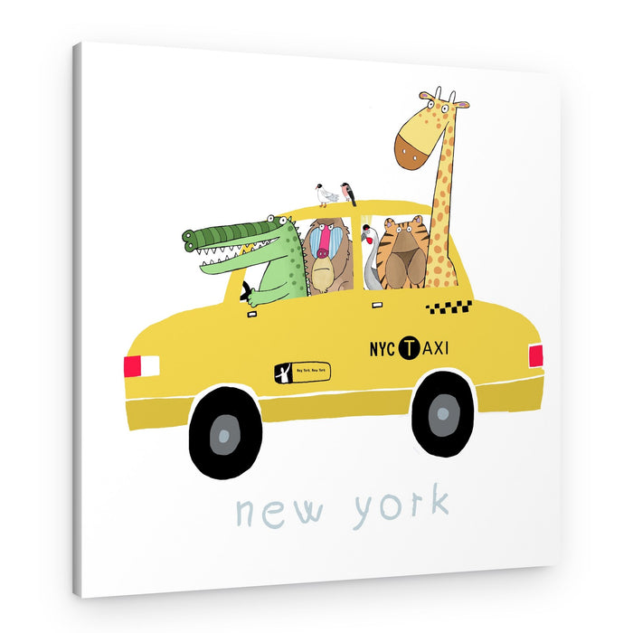 New York Taxi Animals – Canvas Print