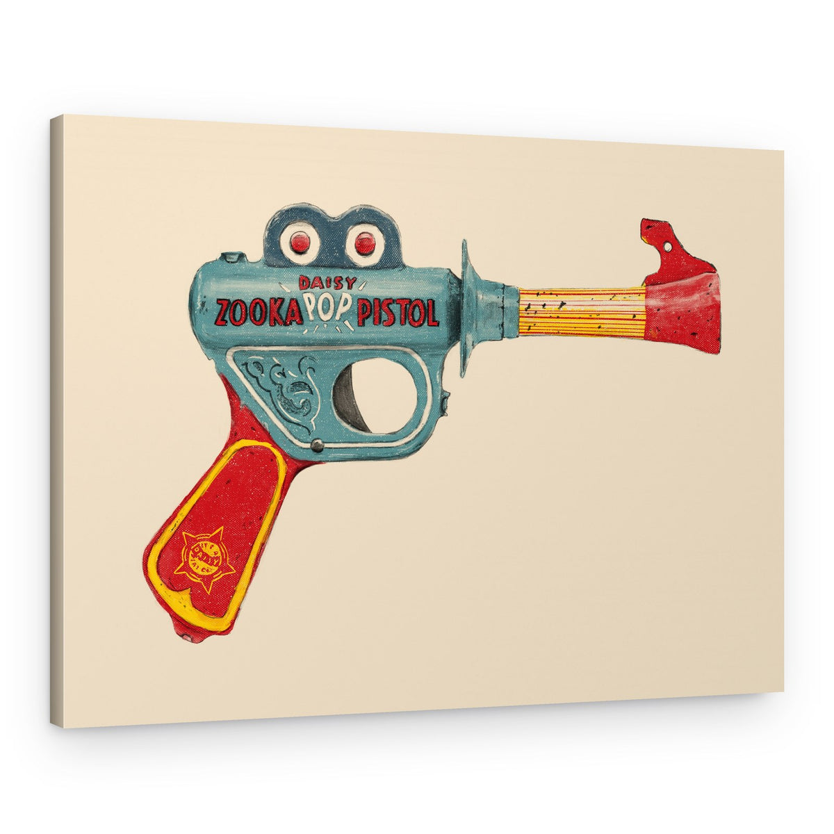 Retro Pop Pistol – Canvas Print