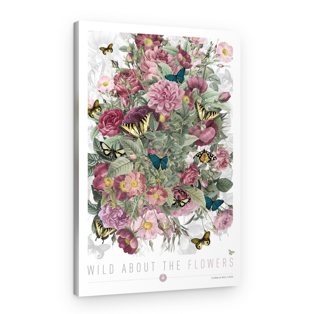 Lush Floral Butterflies – Canvas Print