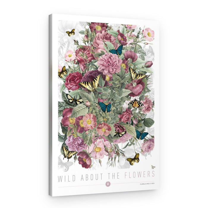 Lush Floral Butterflies – Canvas Print