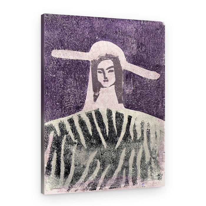 Enigmatic Purple Woman – Canvas Print