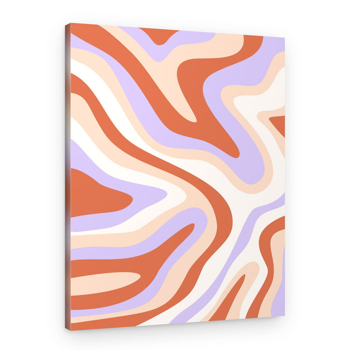 Groovy Abstract Waves – Canvas Print