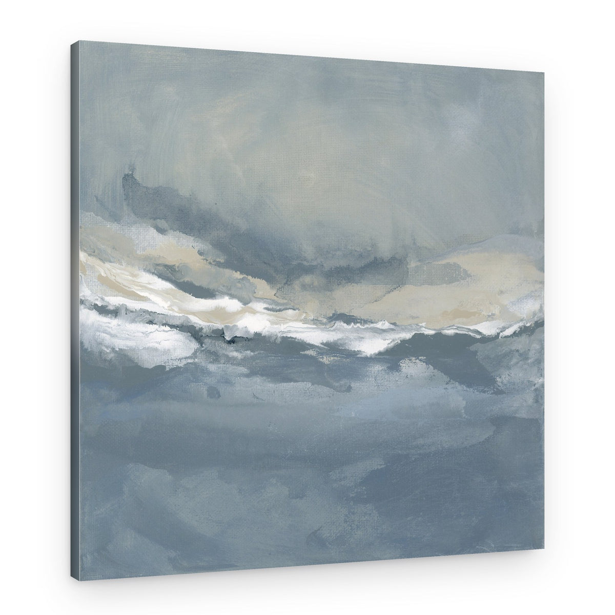 Serene Rolling Waves Beneath a Tranquil Sky – Canvas Print