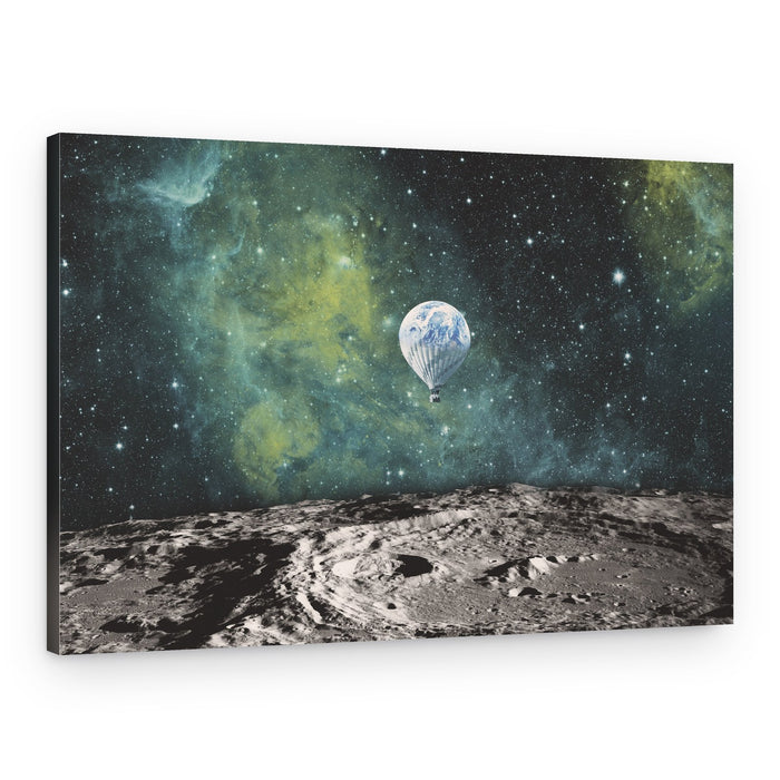 Moon Balloon Journey – Canvas Print