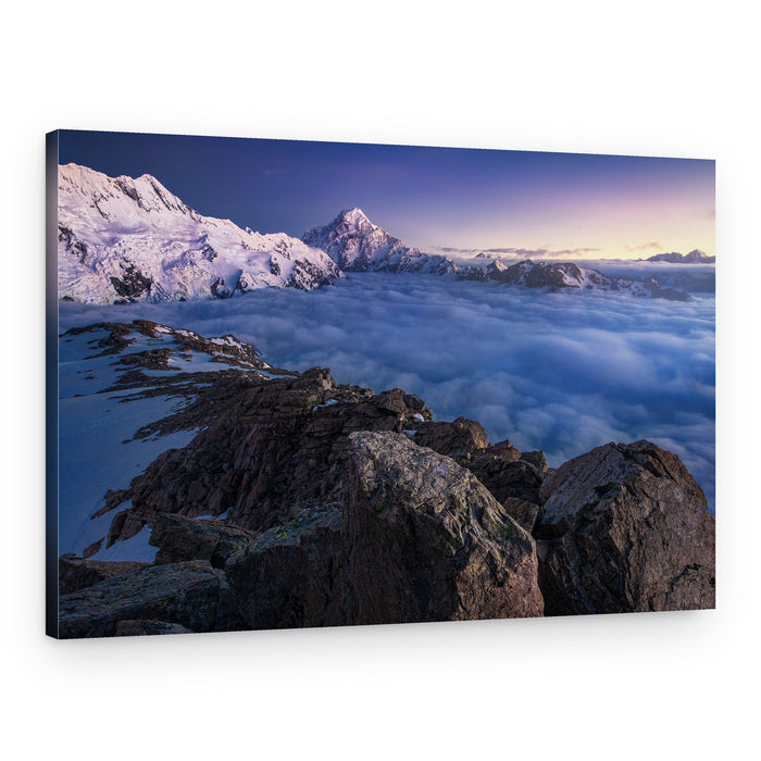 Majestic Mountain Cloudscape – Canvas Print