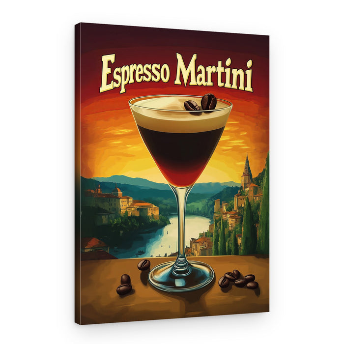 Espresso Martini Italian Sunset – Canvas Print