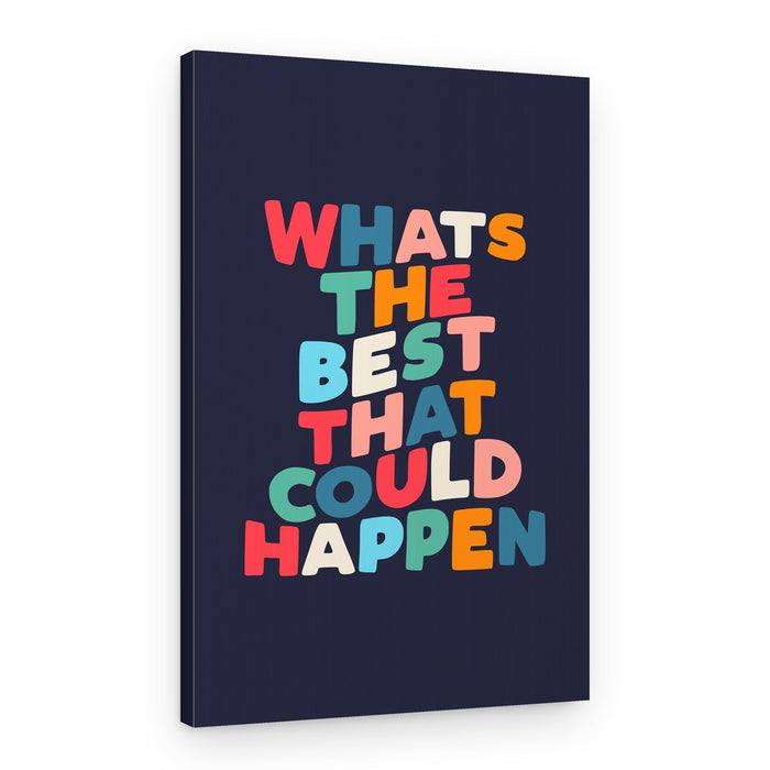 Colorful Optimistic Quote – Canvas Print