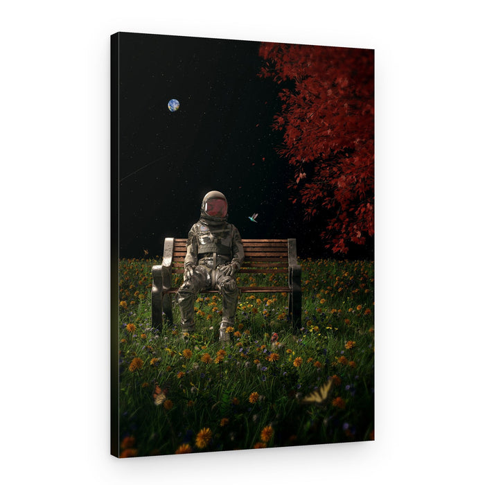 Astronaut Space Garden – Canvas Print