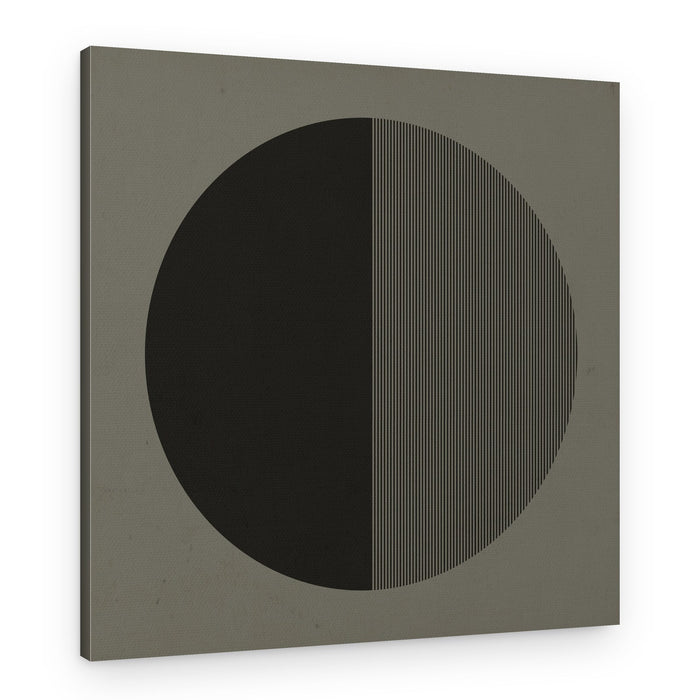 Split Geometric Circle – Canvas Print