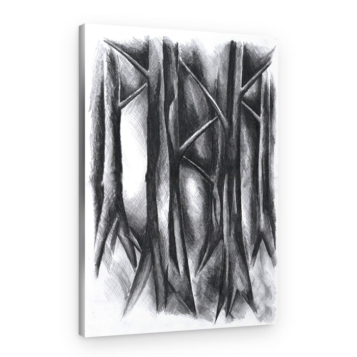 Dark Mysterious Forest – Canvas Print