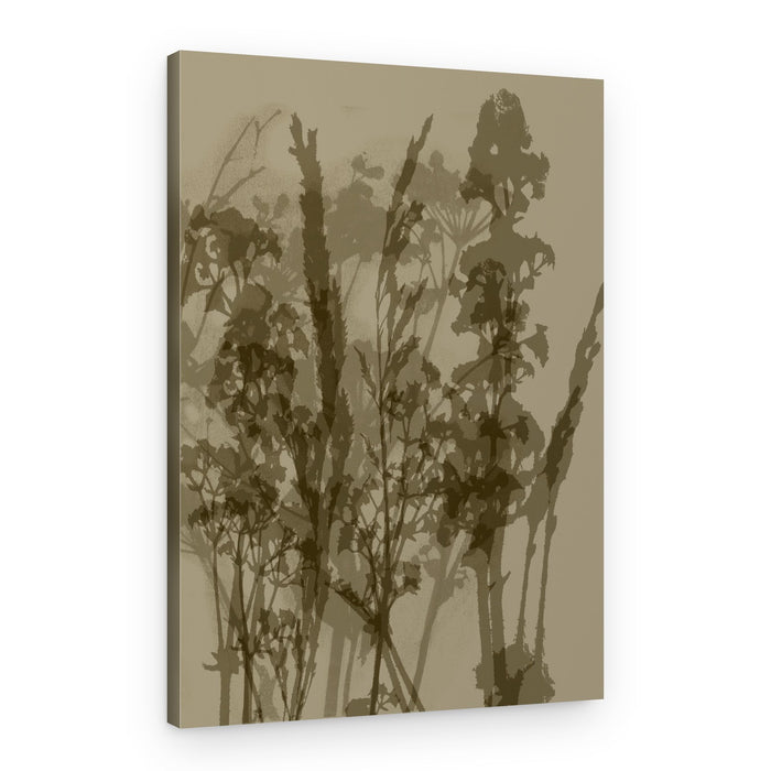 Layered Botanical Silhouettes – Canvas Print