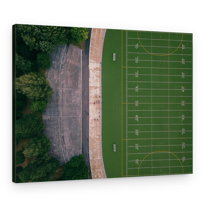 Aerial Stadium Field – Canvas Print