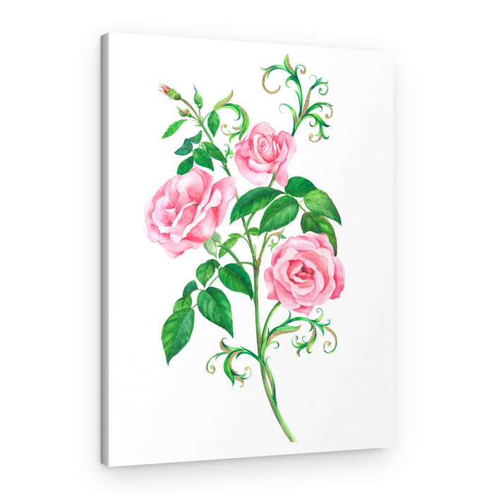 Beauty Of Blooming Roses – Canvas Print