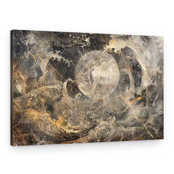Japan Ink Art Illustration Wallart 02 – Canvas Print